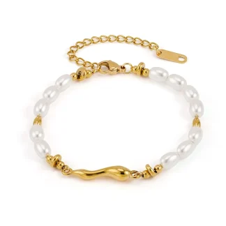 Wave Pearl Bracelet