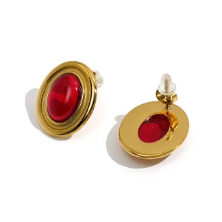 Agate Stud Earrings