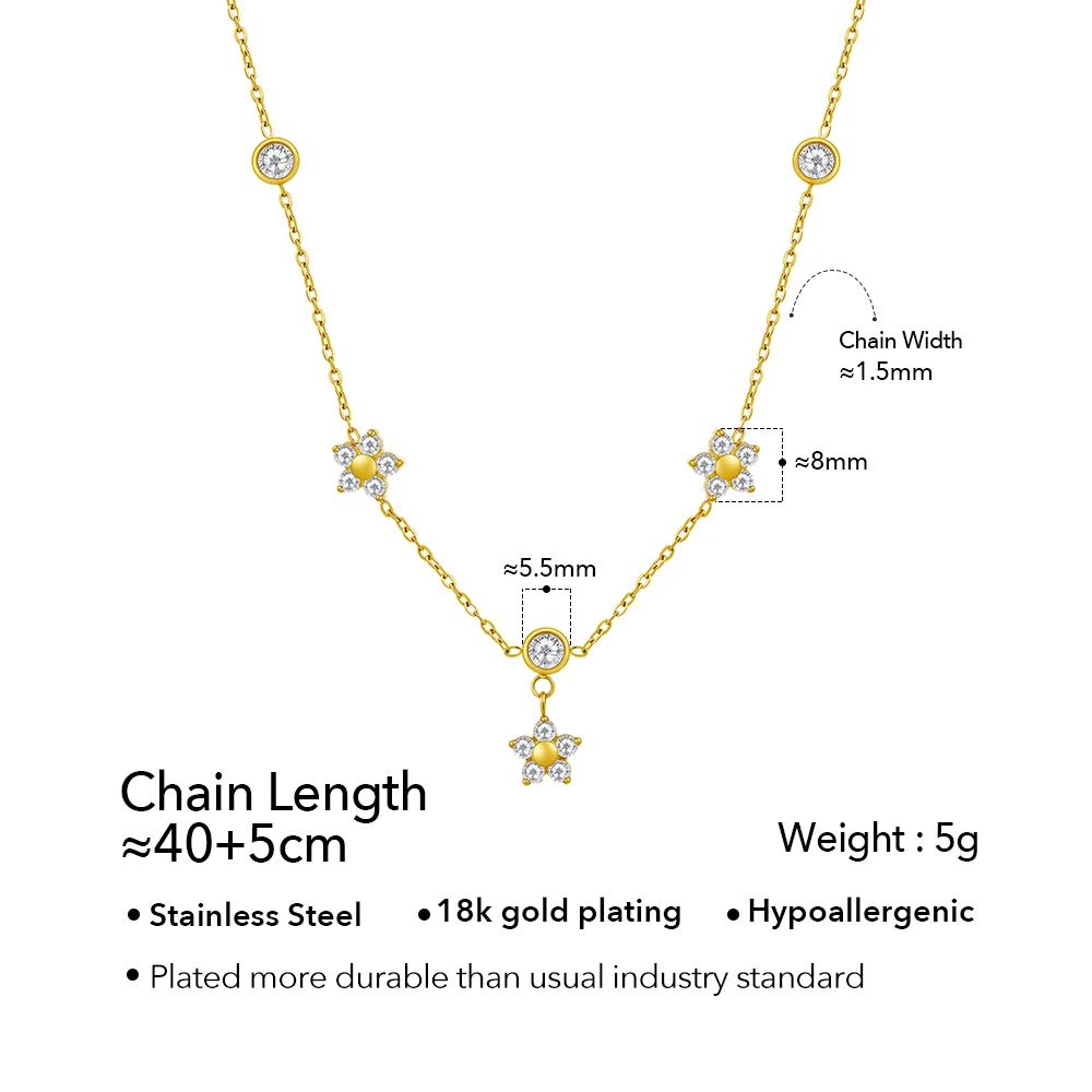 Flower Pendant Necklace - Image 5