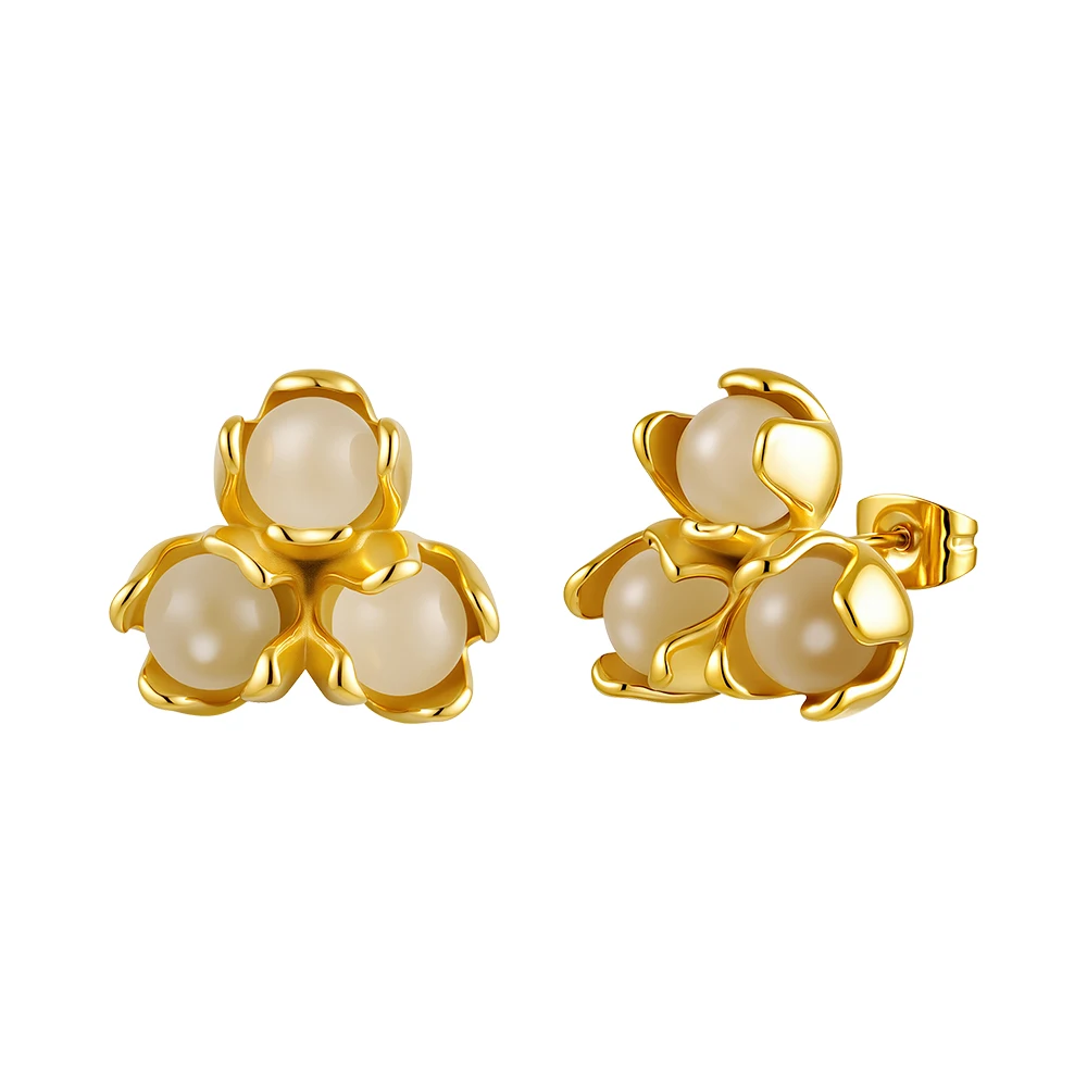 Flower Cat Eye Stone Necklace - Image 5