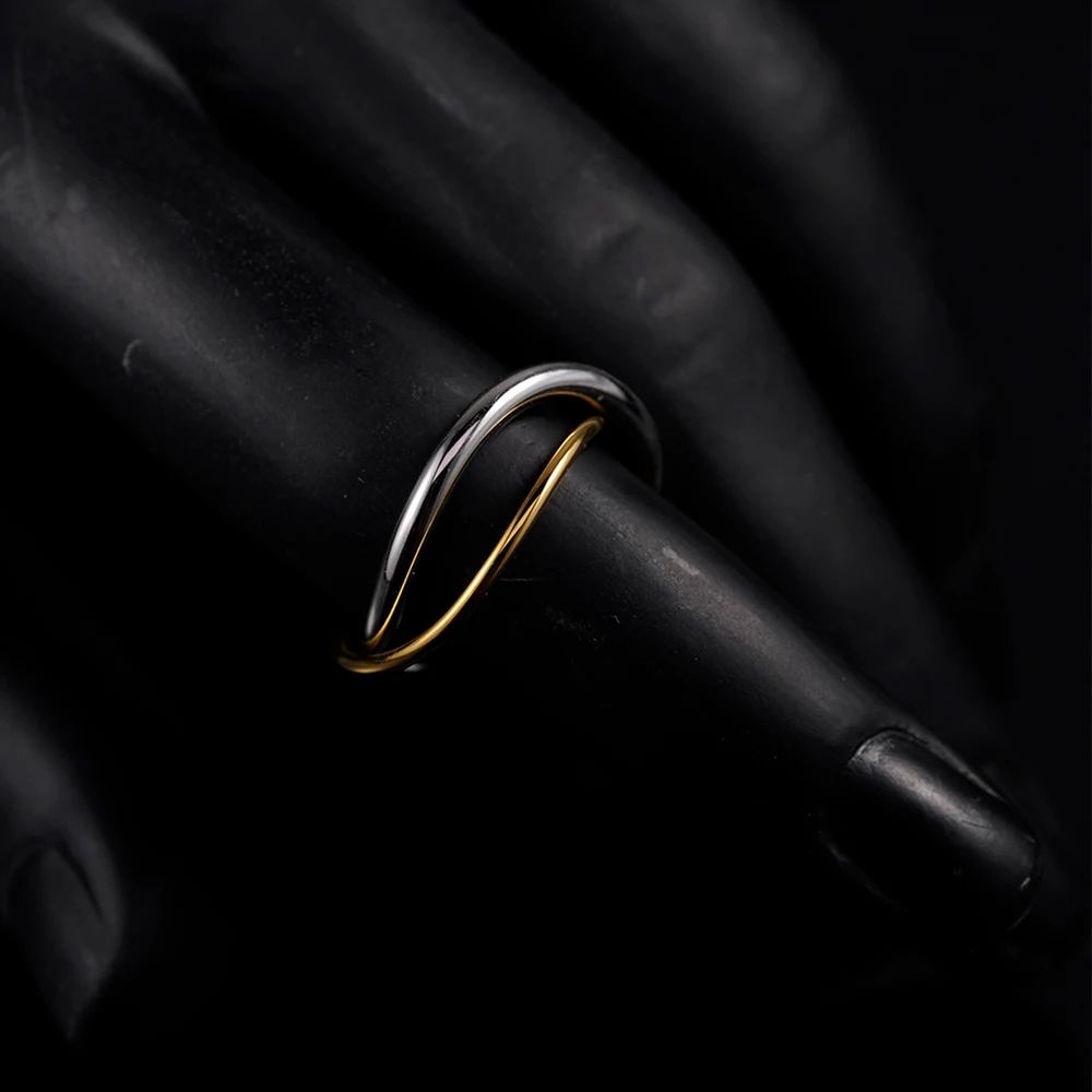 Two Tone Bridal Ring - Image 3