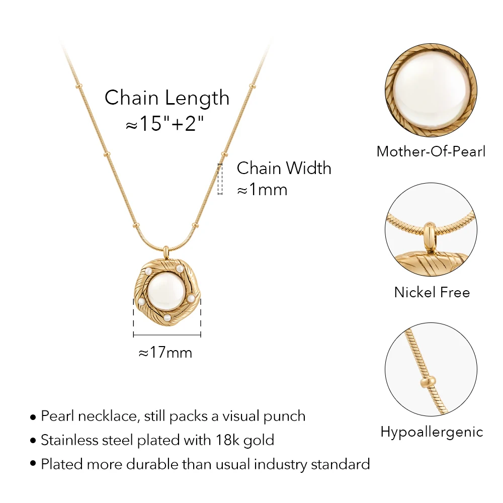 Pearl Pendant Necklace - Image 6