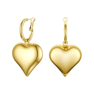 Statement Heart Drop Earrings