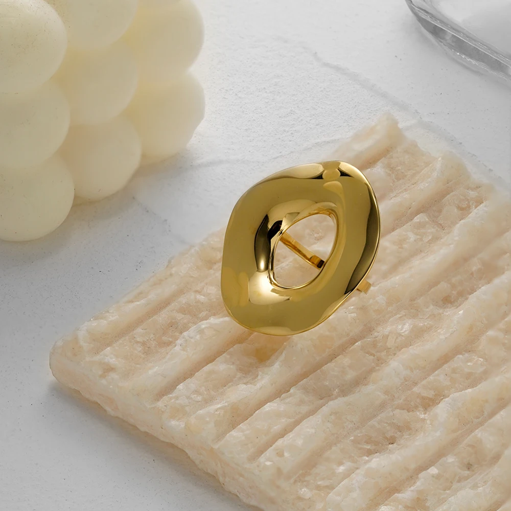Geometry Irregular Hollow Ring - Image 4