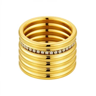 Wide Zircon Ring