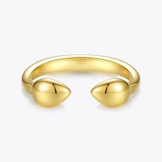 Double Spikes Ring