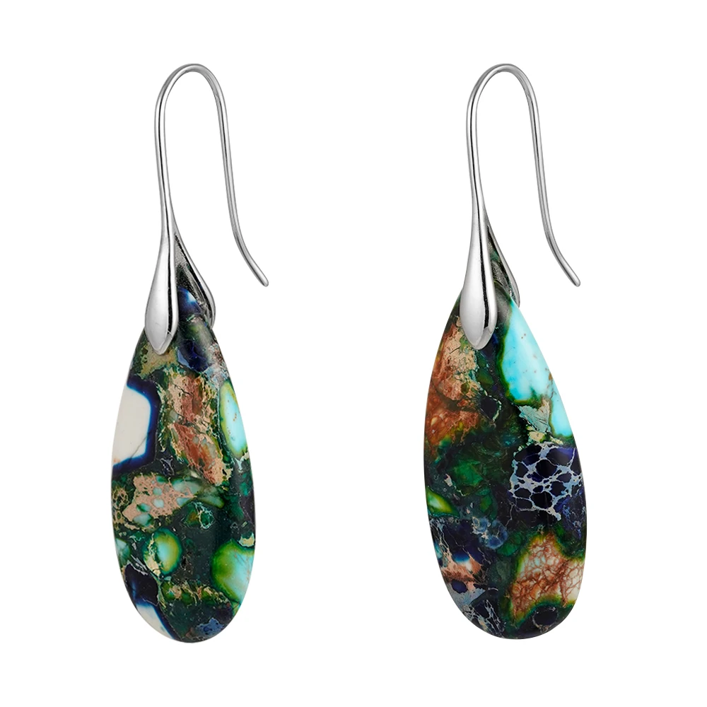 Resin Emperor Stone Stud Earrings - Image 11