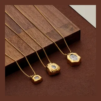 Irregular Zircon Necklace
