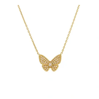 Butterfly Zircon Necklace