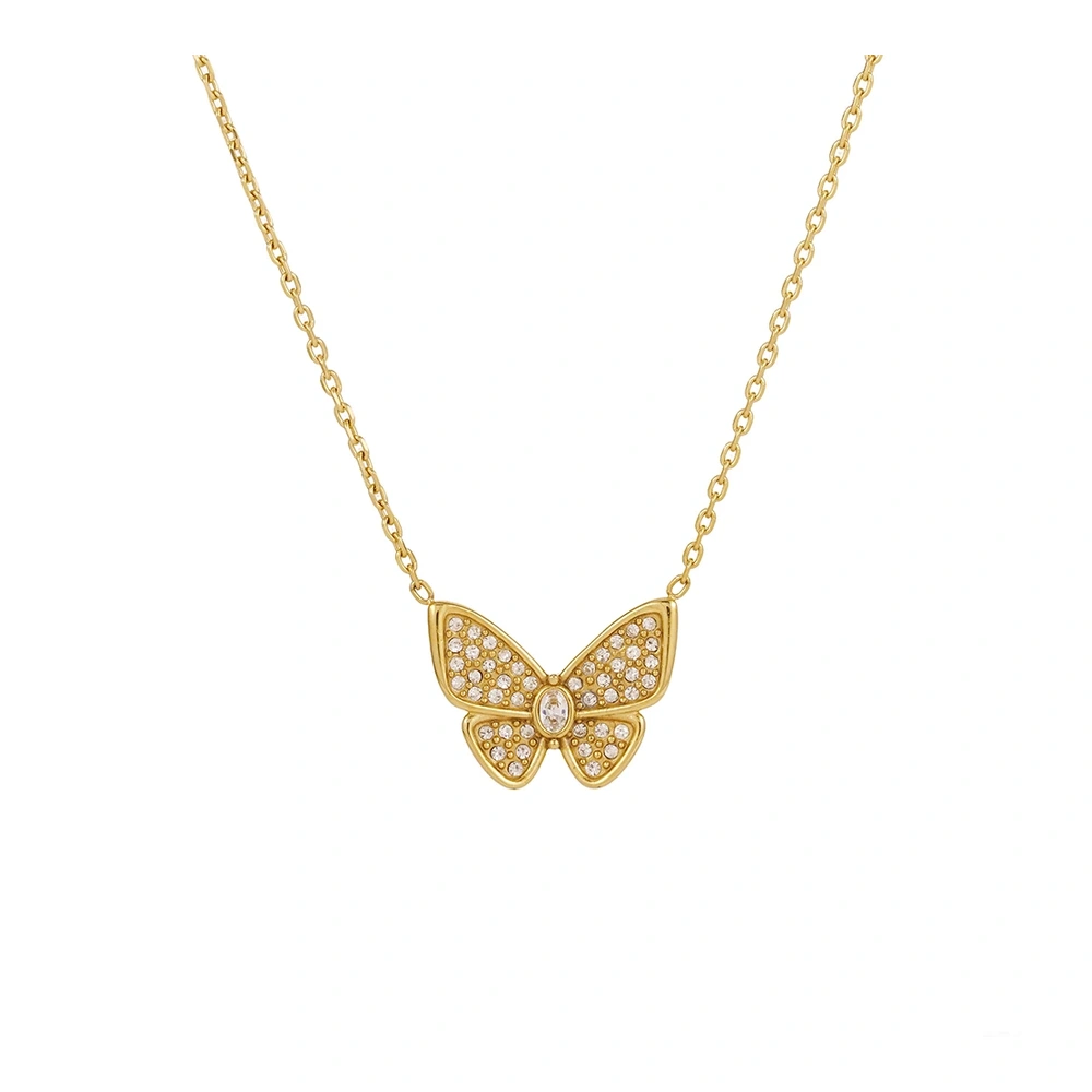 Butterfly Zircon Necklace