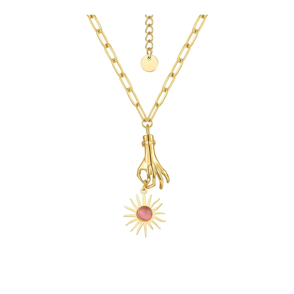Hand Sun Necklace