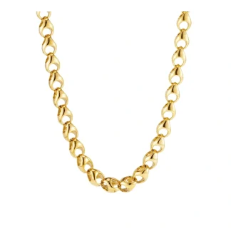 Hollow Bean Rain Drop Necklace