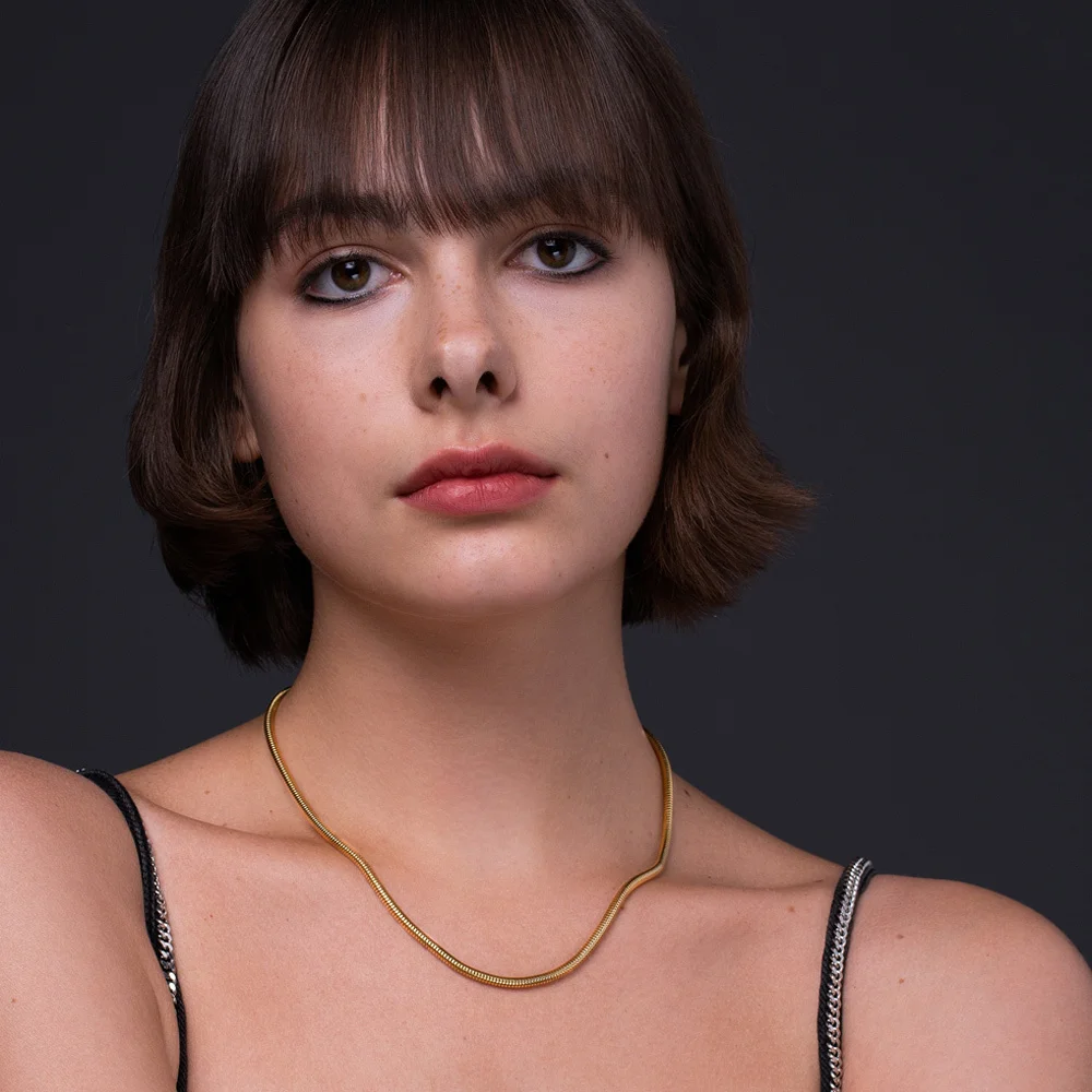 Hip Hop Snake Bone Necklace - Image 3
