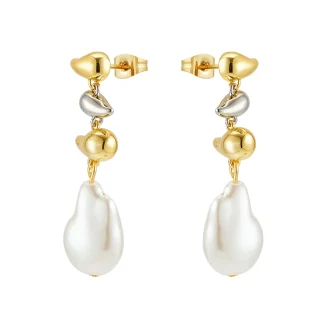 Rain Drop Pearl Earrings