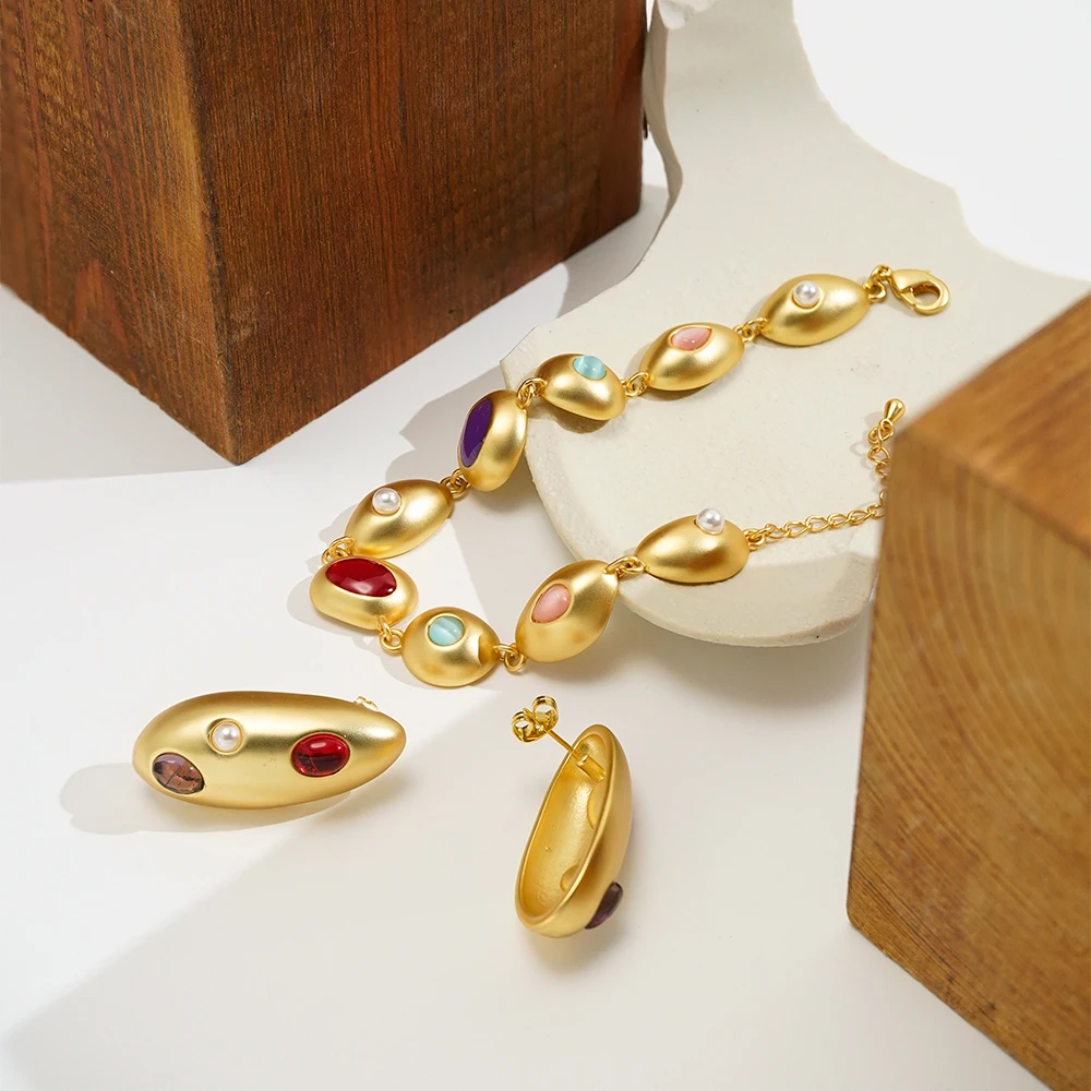Colorful Stone Bracelet - Image 3