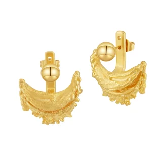 Irregular Waves Stud Earrings