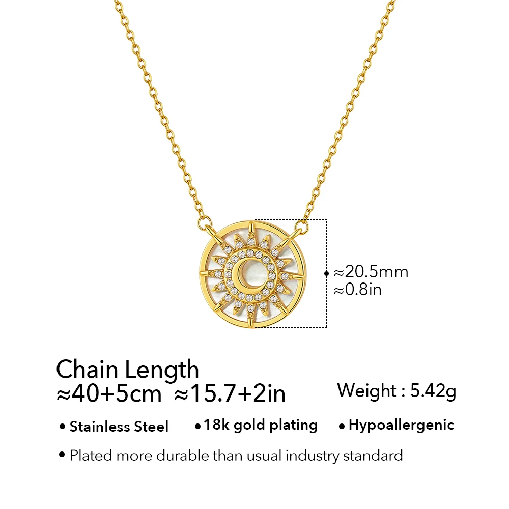 Sun Double Sided Mother Necklace - Image 7