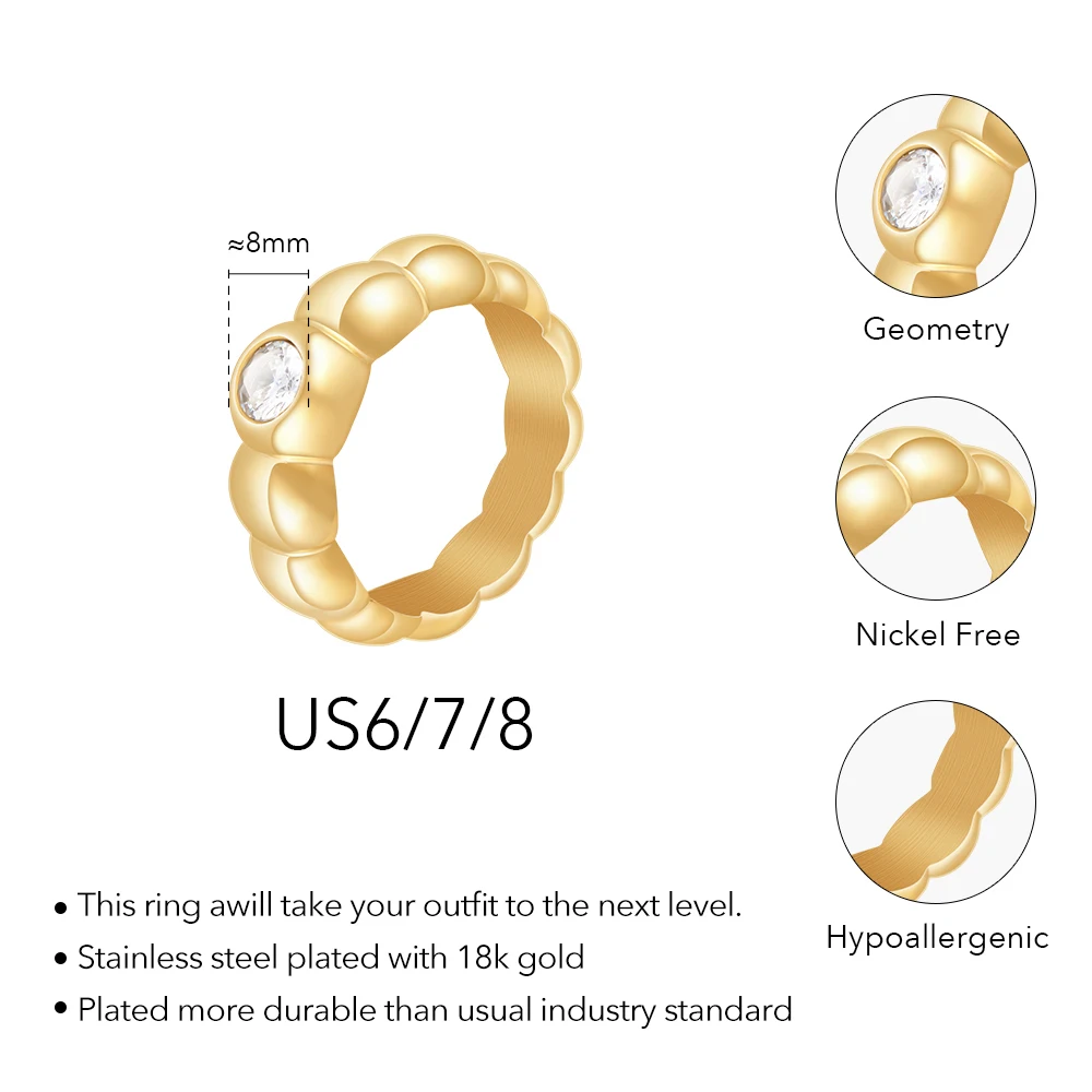 White Zircon Ring - Image 7