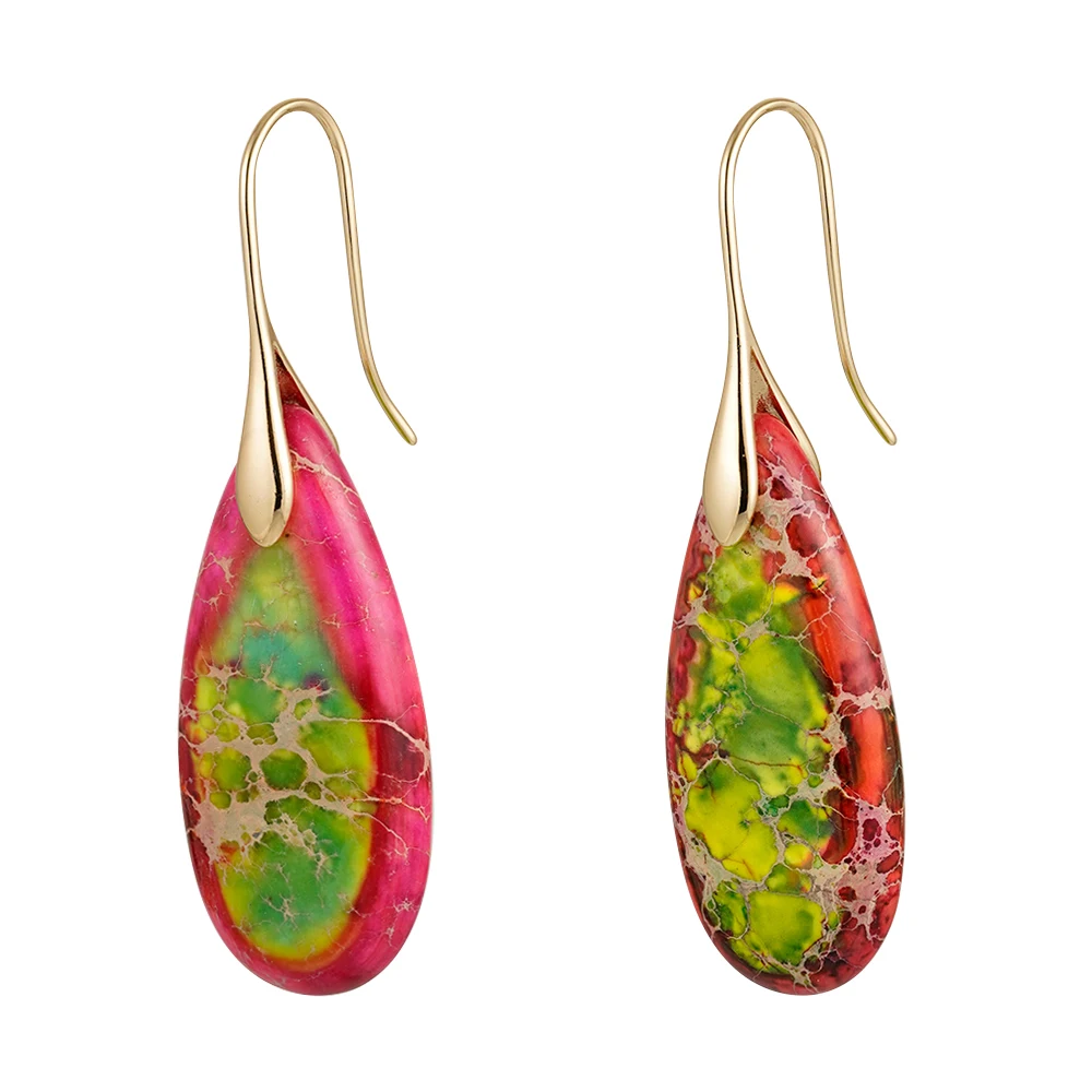Resin Emperor Stone Stud Earrings - Image 19