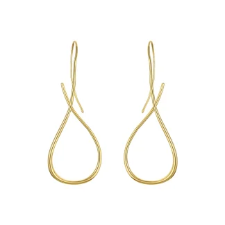 Waterdrop Line Drop Earrings