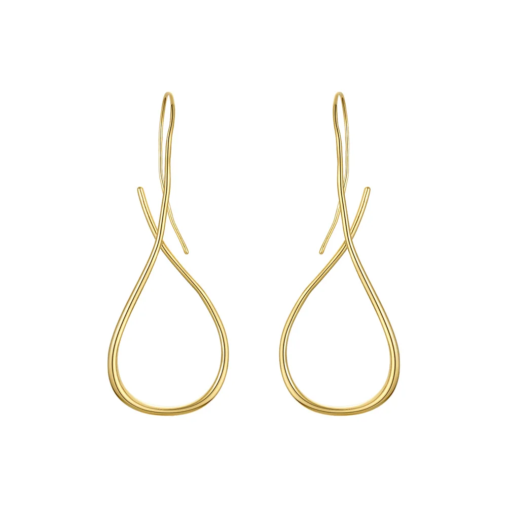 Waterdrop Line Drop Earrings