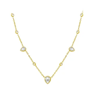 Classic Zircon Pendant Necklace