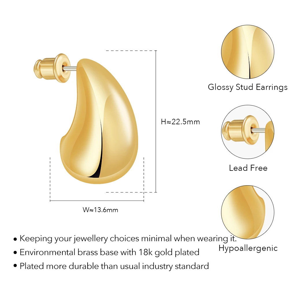 Mini Glossy Stud Earrings - Image 7