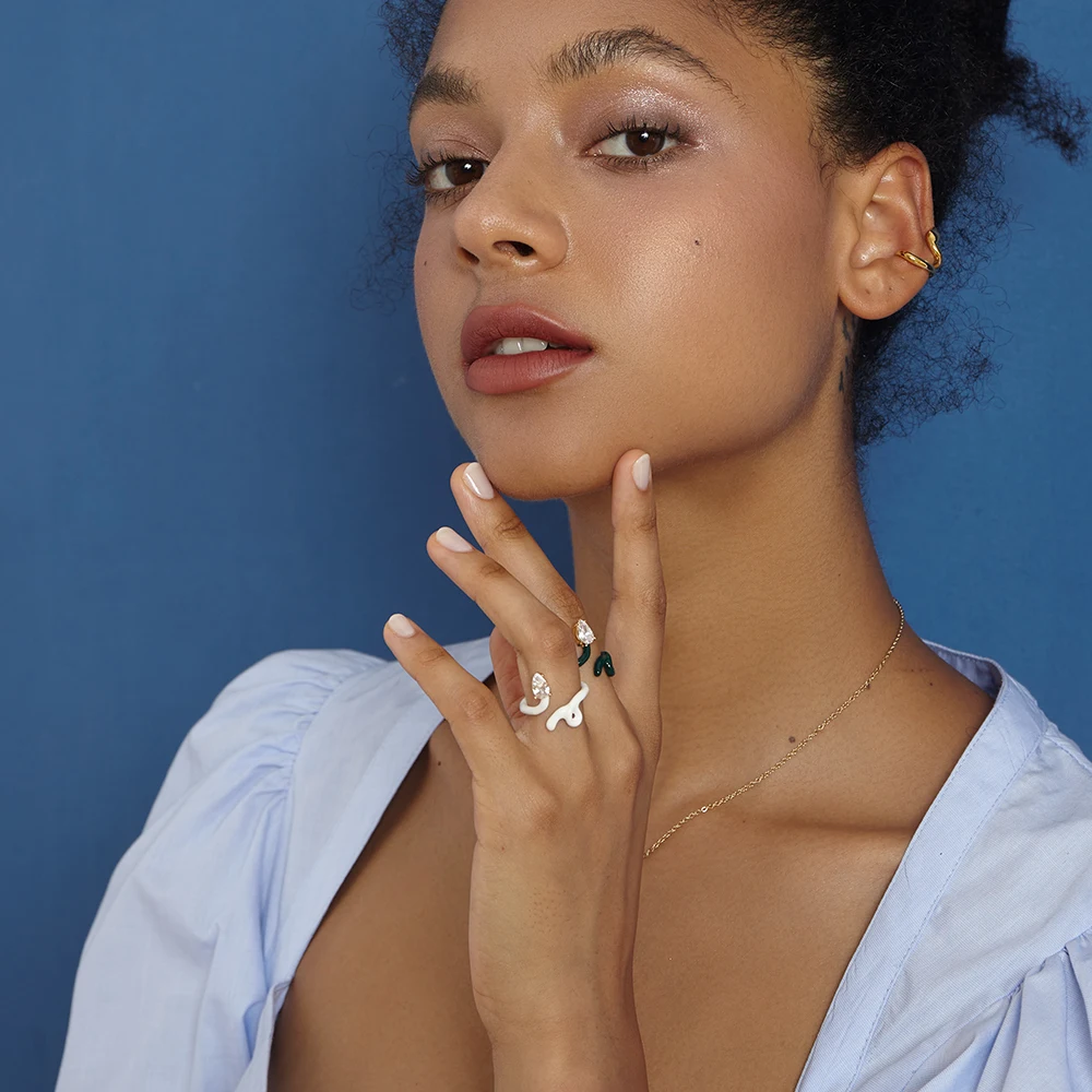 Snake-Shaped Irregular Ring - Image 3