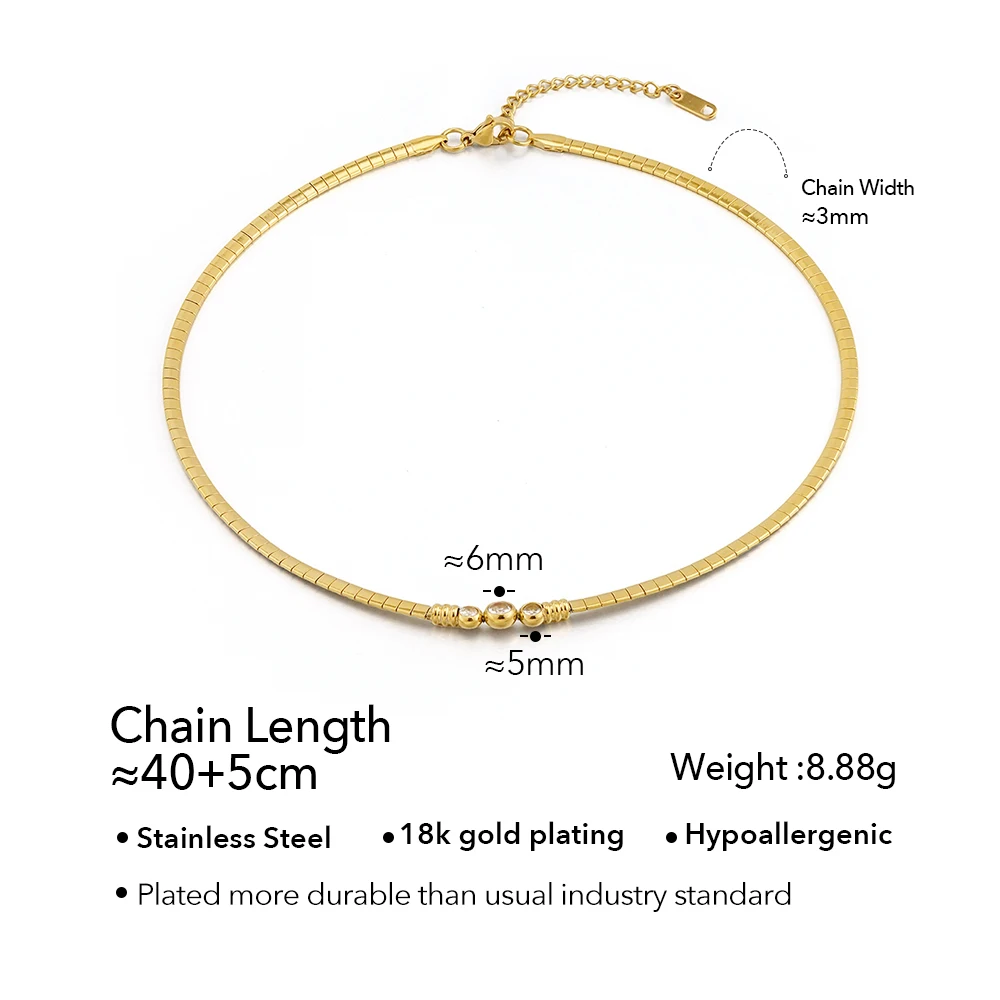 Snake Zircon Necklace - Image 9