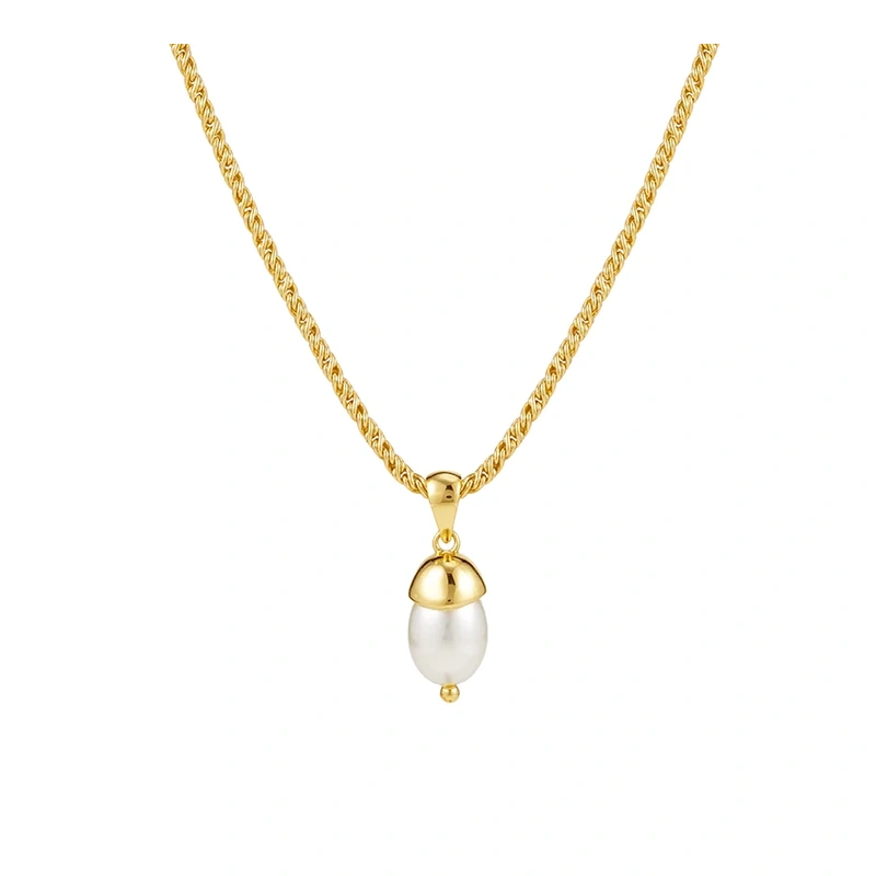 Twist Pearl Necklace