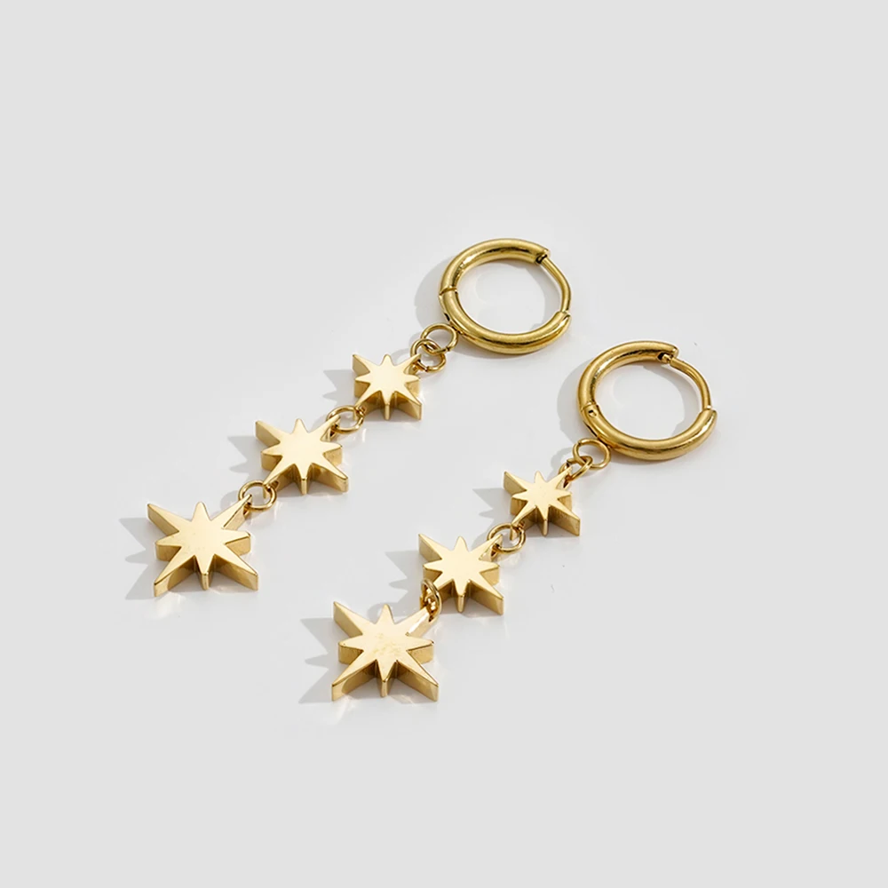 Star Tassel Drop Earrings - Image 5