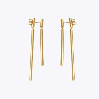 Double Long Drop Earrings