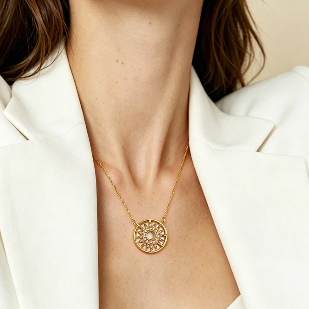 Sun Double Sided Mother Necklace - Image 2