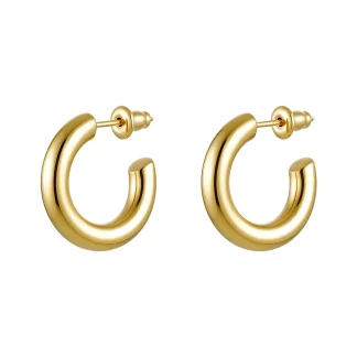 Solid Tube Hoop Earrings