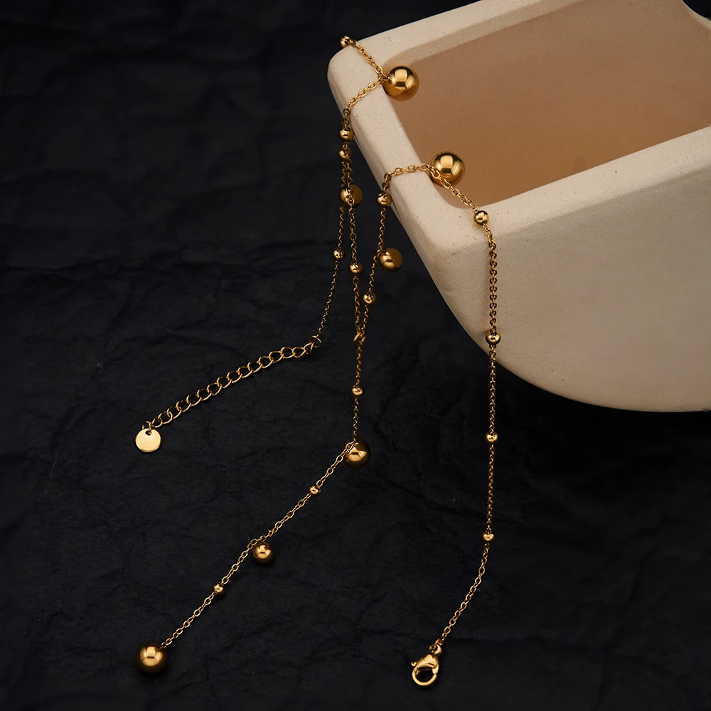 Hanging Steel Balls Necklace - Image 3