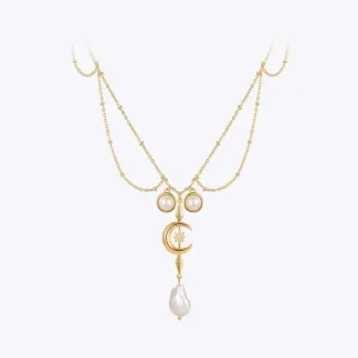 Original Kpop Moon Star Necklace