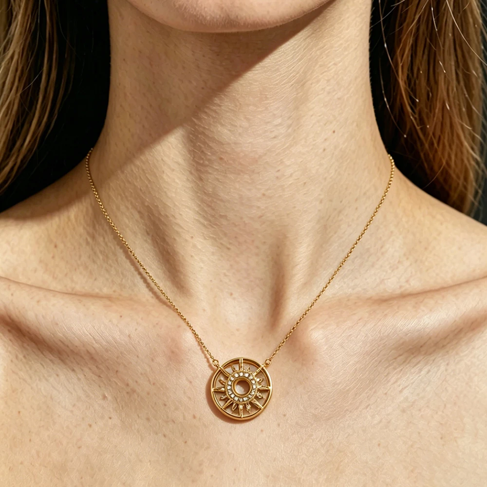 Sun Double Sided Mother Necklace - Image 4