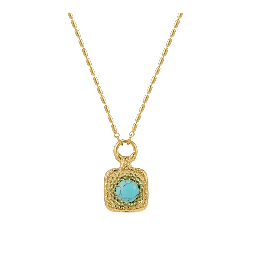 Retro Blue Turquoise Necklace