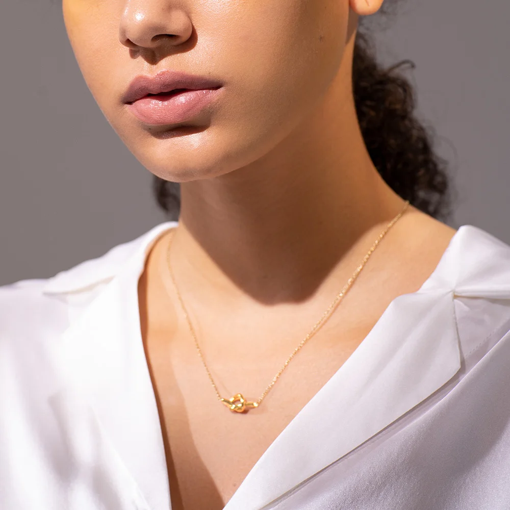 Hollow Knot Necklace - Image 3
