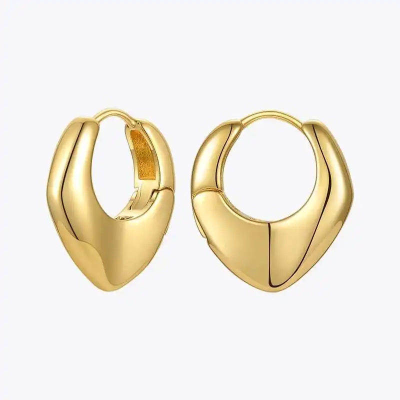 Hollow Heart Stud Earrings - Image 2