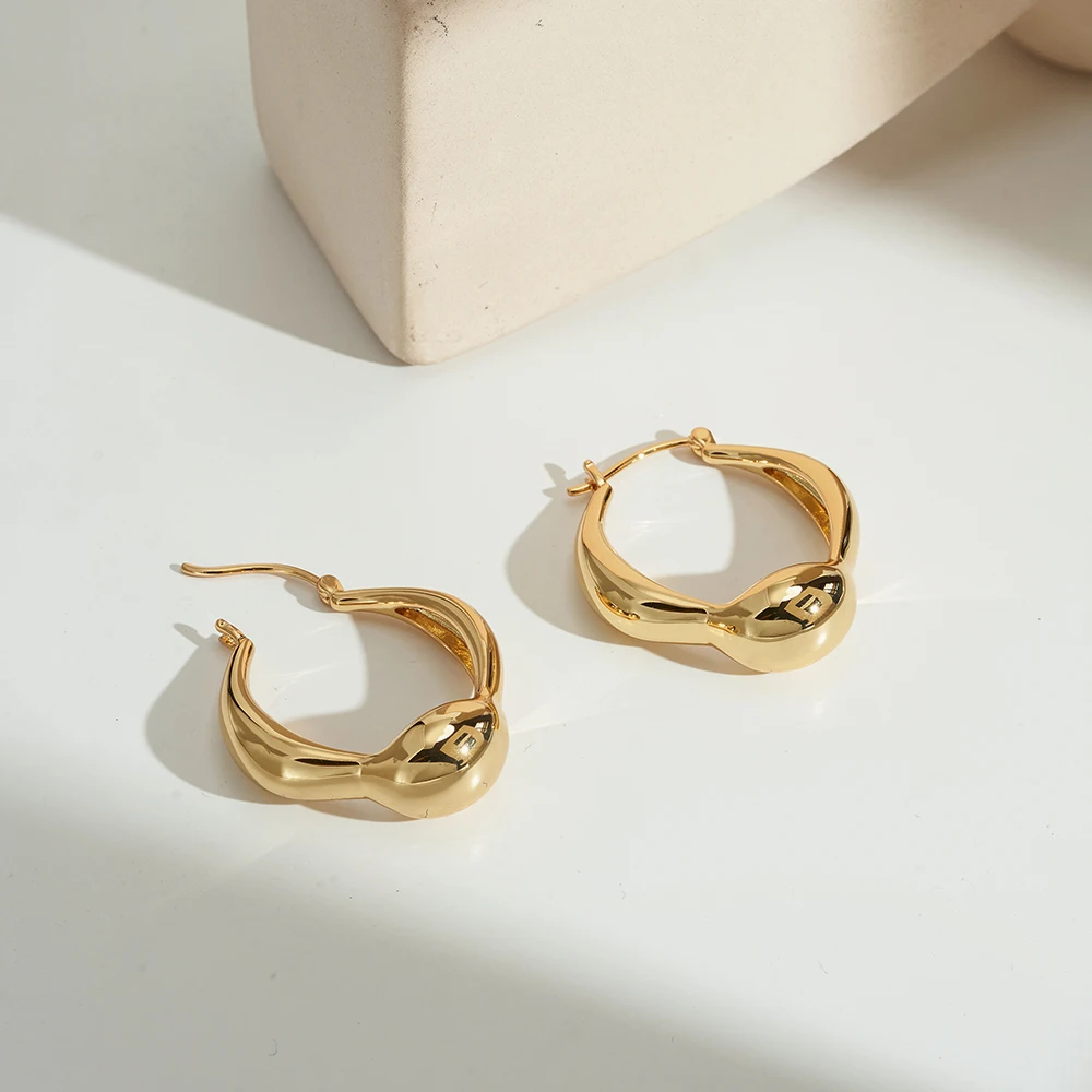 Flower Basket Stud Earrings - Image 2