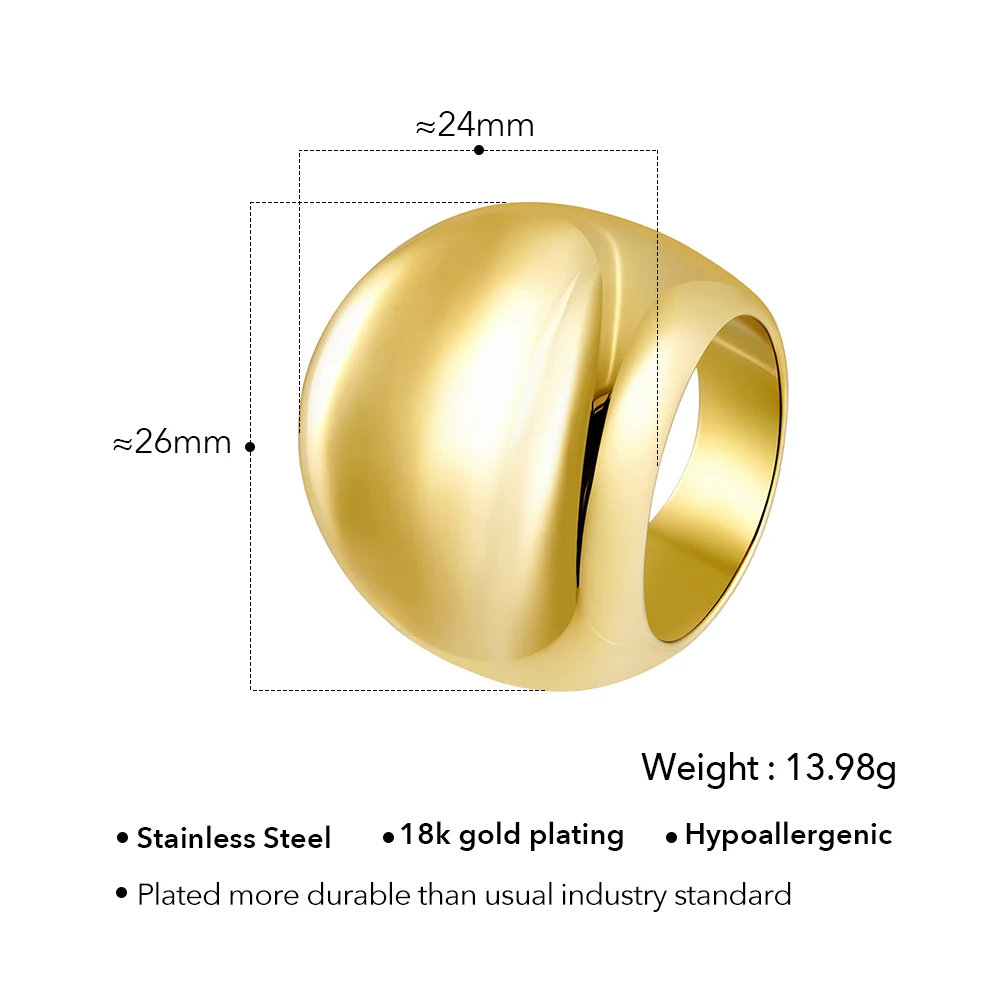 Glossy Concave Ring - Image 6