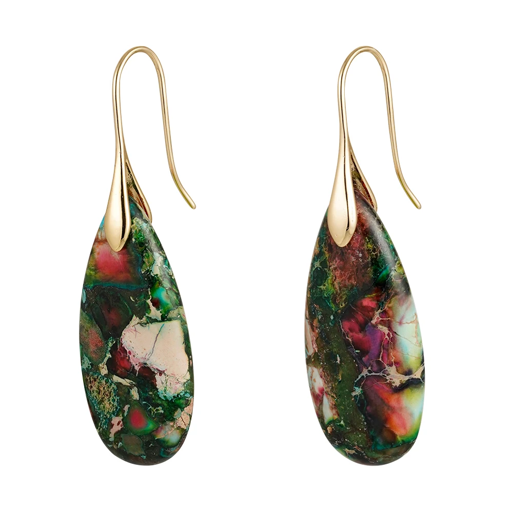 Resin Emperor Stone Stud Earrings - Image 21