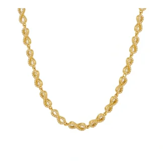 Round Chain Zircon Necklace