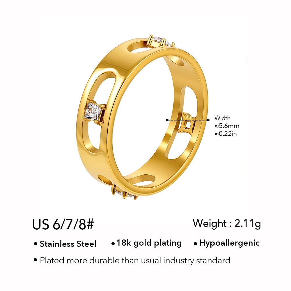 Hollow Zircon Ring - Image 5