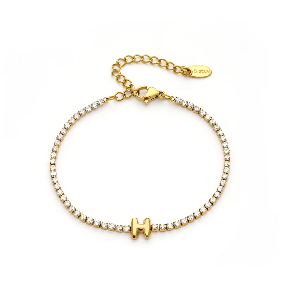 Letter Zircon Bracelet - Image 13