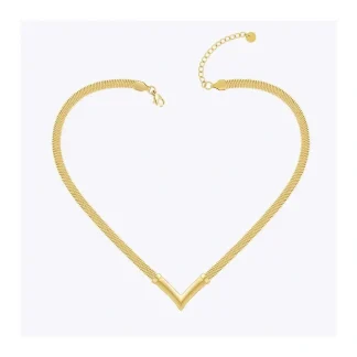 V Shape Snake Necklace
