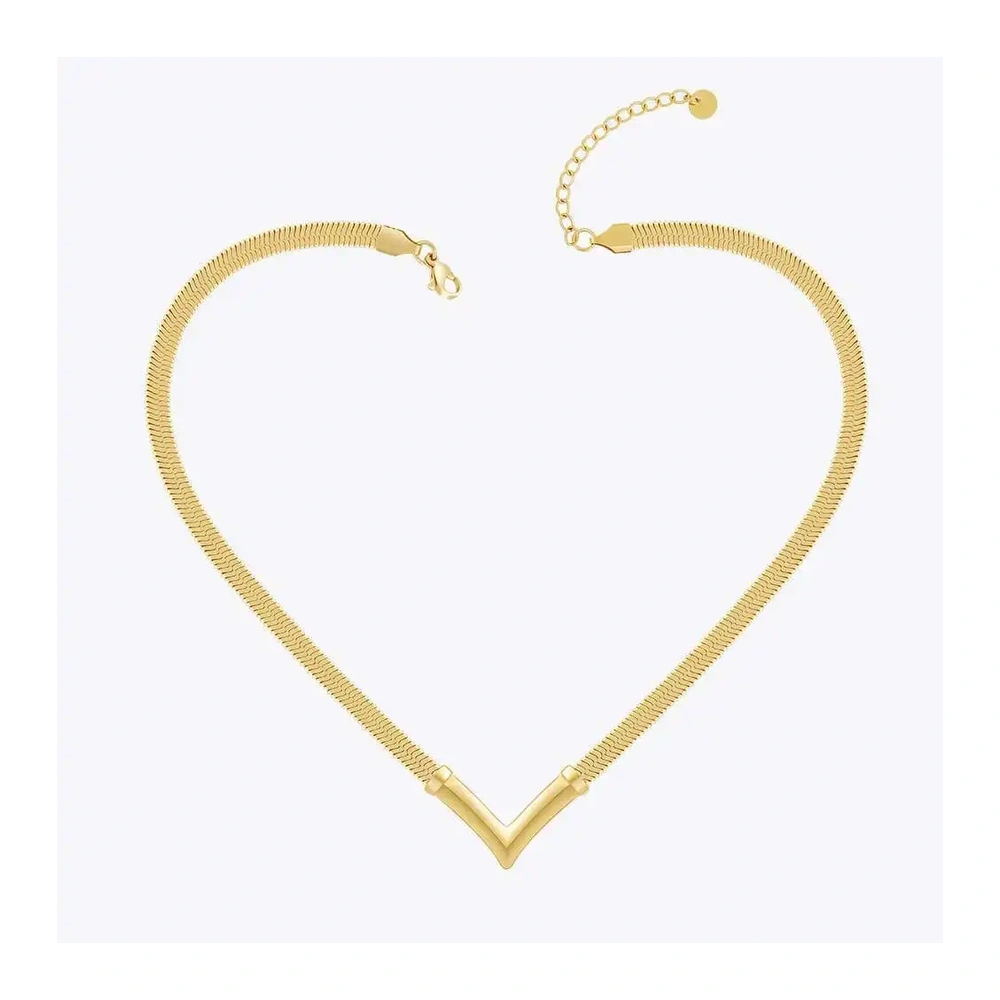 V Shape Snake Necklace