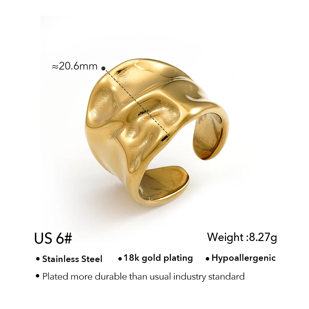Geometry Wide Fold Design Ring - Image 8
