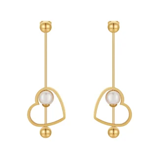 Heart Drop Earrings